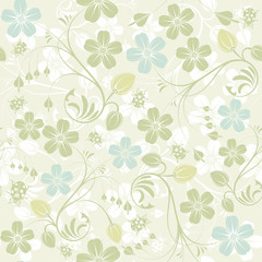 Flower seamless pattern