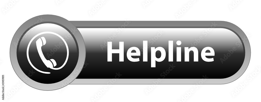Poster helpline black vector web button