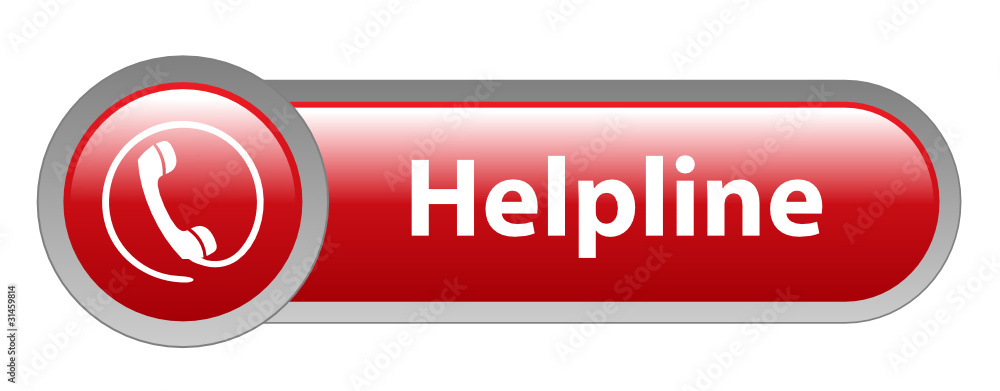 Poster helpline web button (hotline support customer service call us)