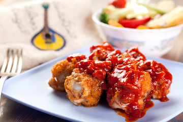 Portuguese piri-piri chicken drumsticks