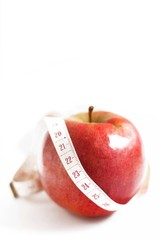 Red apple measured