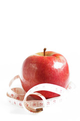 Red apple measured