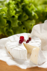 Camambert cheese with berries