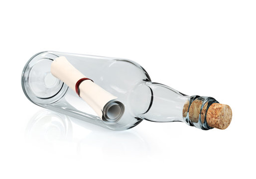 Message in a bottle - horizontal
