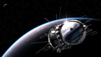 First spaceship on the orbit