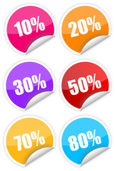 Sticker / Aufkleber / Prozent