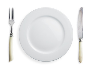 closeup of a place setting with dinner-plate
