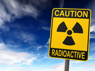 Obraz premium Radioactivity Sign