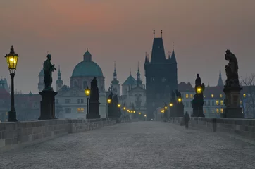 Fototapeten Karlsbrücke, Prag © VitalyTitov