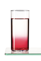 Syrup gradient in water glass