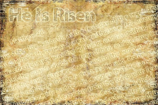 "He Is Risen" Religious Background