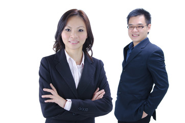 asian business couple