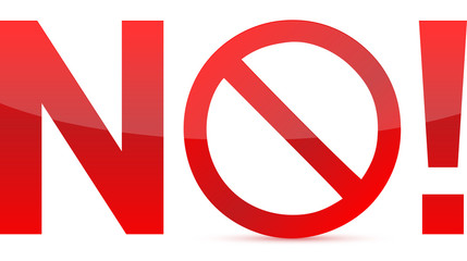 No/Not Allowed Sign