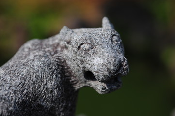 Stone sculprure of the tiger