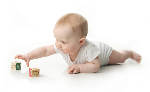 Baby With Blocks