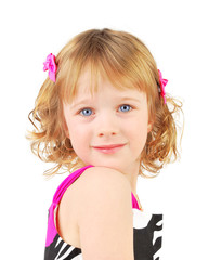 Portrait of a happy little girl