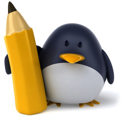 Obraz premium Pingouin et crayon