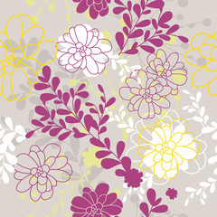 Obraz premium seamless floral background