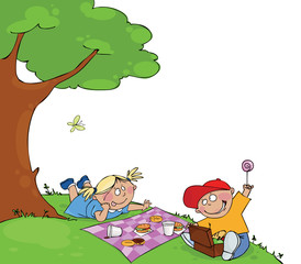 Kids at the picnic