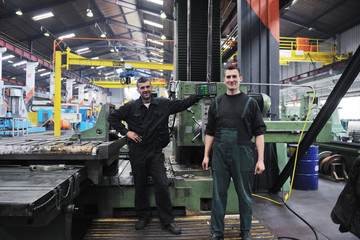 Fototapeta premium industry workers people in factory