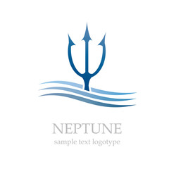 Logo Neptune   Vector © puckillustrations