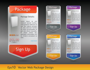 package design for web layout