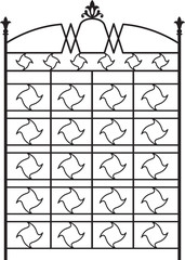 Wrought Iron Gate, Door design