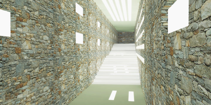 Tunnell interno vuoto da arredare