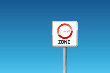 Verkehrszeichen 270.1 Beginn einer Umwelt Zone