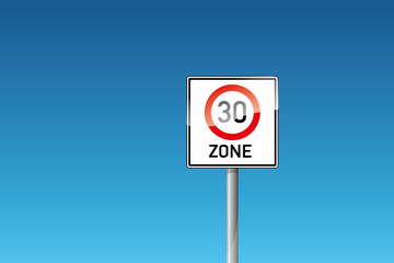 Verkehrszeichen 274.1 Beginn einer Tempo-30-Zone