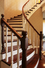 wooden stairs