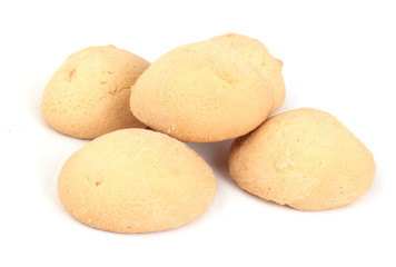 A pile of light cookies