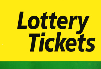 Lottery tickets sign
