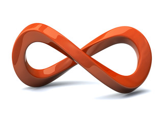 Red infinitty symbol