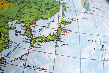 Naklejka premium Map of Japan
