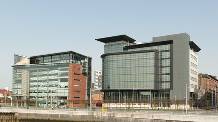 Obraz premium Glasgow financial district