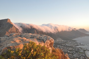 Tafelberg bei Sonnenuntergang