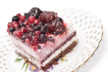 Cake with berries