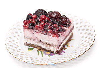 Cake with berries
