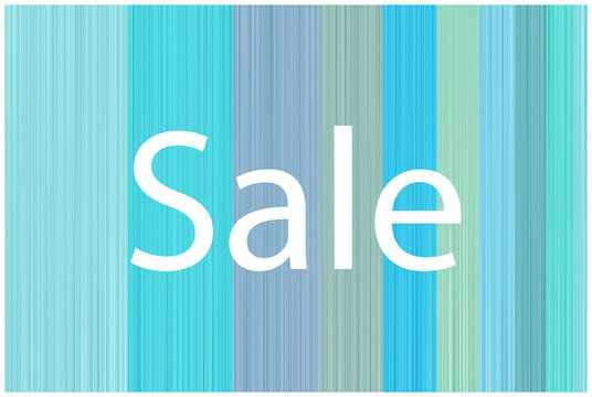 Hintergrund in frischen Farben mit dem Wort Sale