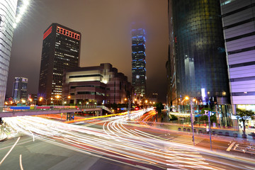 Fototapeta na wymiar Tajpej handlowej dzielnicy w nocy