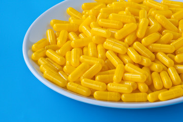 Pills on a plate