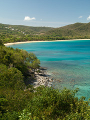 Obraz premium Crique dans la mer des caraïbes, Guadeloupe
