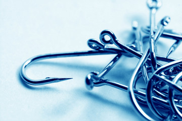 Fototapeta premium fishing hooks