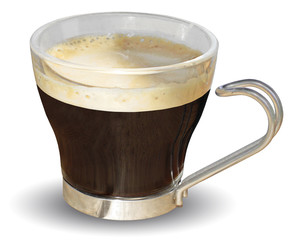 Café tasse en verre