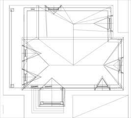 Drawing of roof