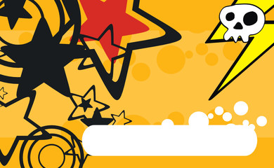 skull cartoon background5