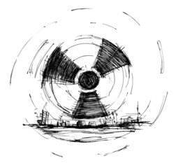 Symbol of radiation