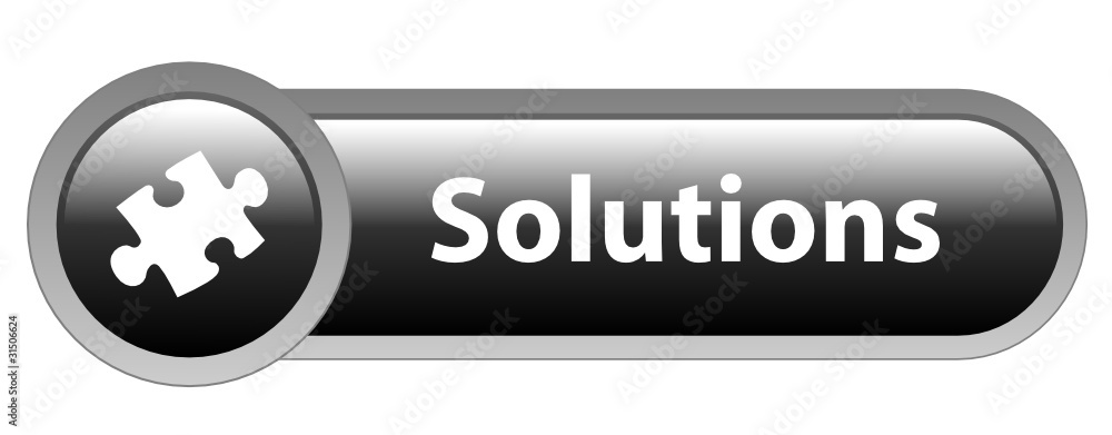 Poster black solutions vector web button
