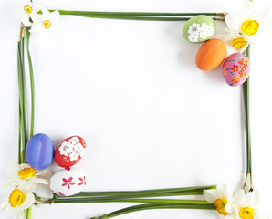 Easter eggs and Narcissus